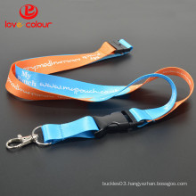 Polyester single custom lanyard sublimation logo